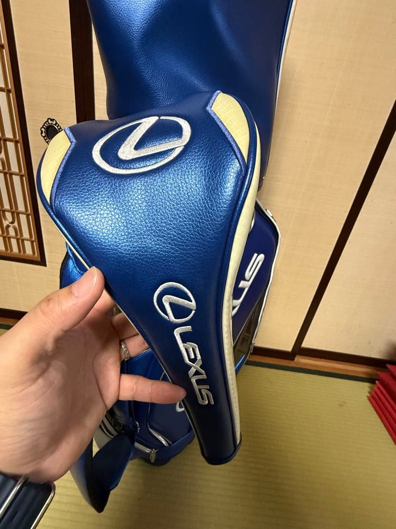 LEXUS キャディバッグ 青　レクサス　ヘッドカバー