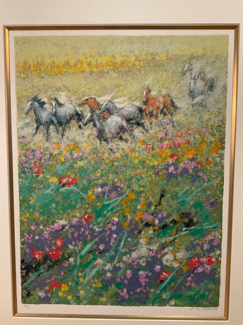 胡奇中(フー・チー・チュン)「カリフォルニアパラダイスⅢ」シルクスクリーン