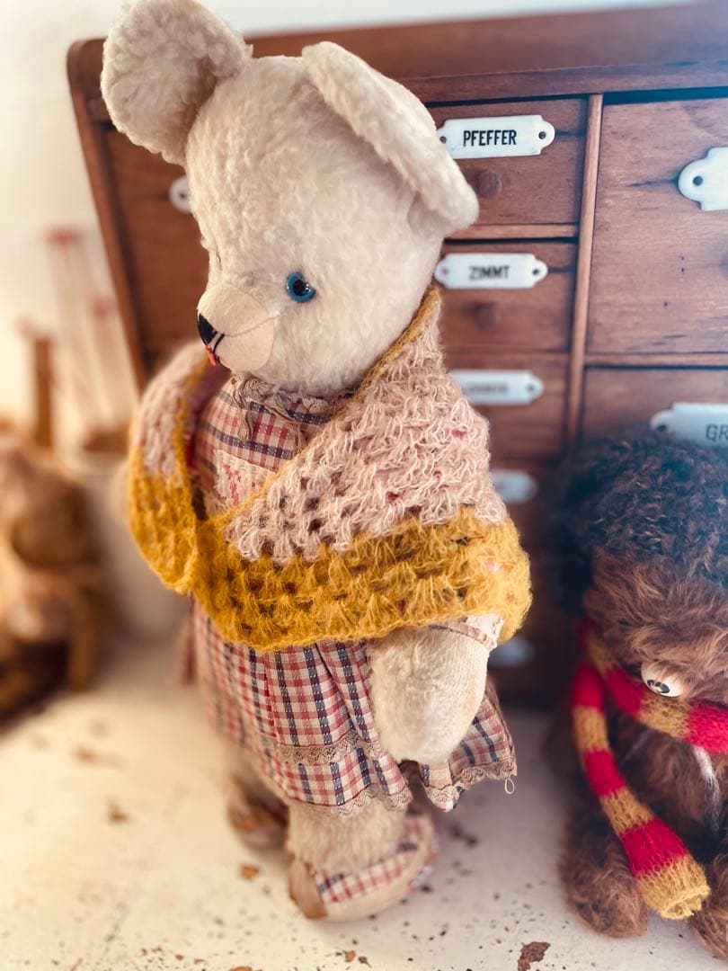 † † † ヴィンテージ ホワイトベア　アンティークベア † † †