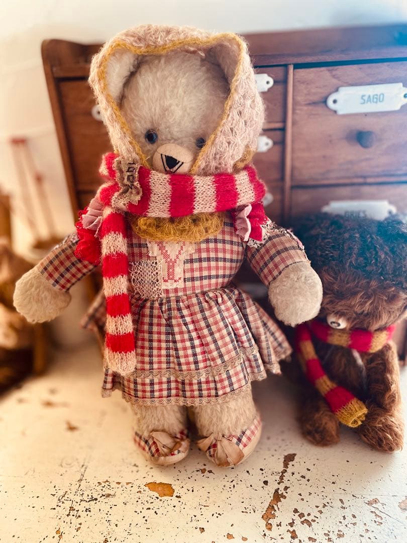 † † † ヴィンテージ ホワイトベア　アンティークベア † † †