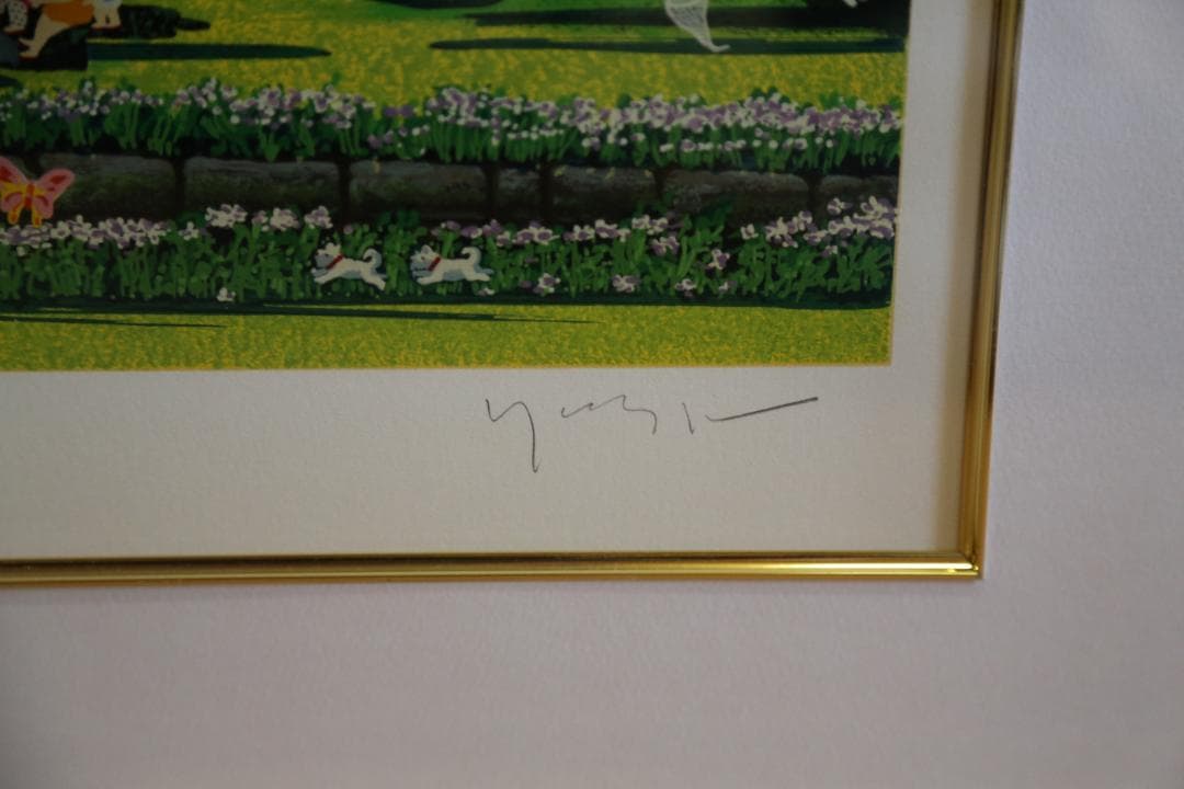 ヒロ・ヤマガタ 『森の蝶々』 シルクスクリーン