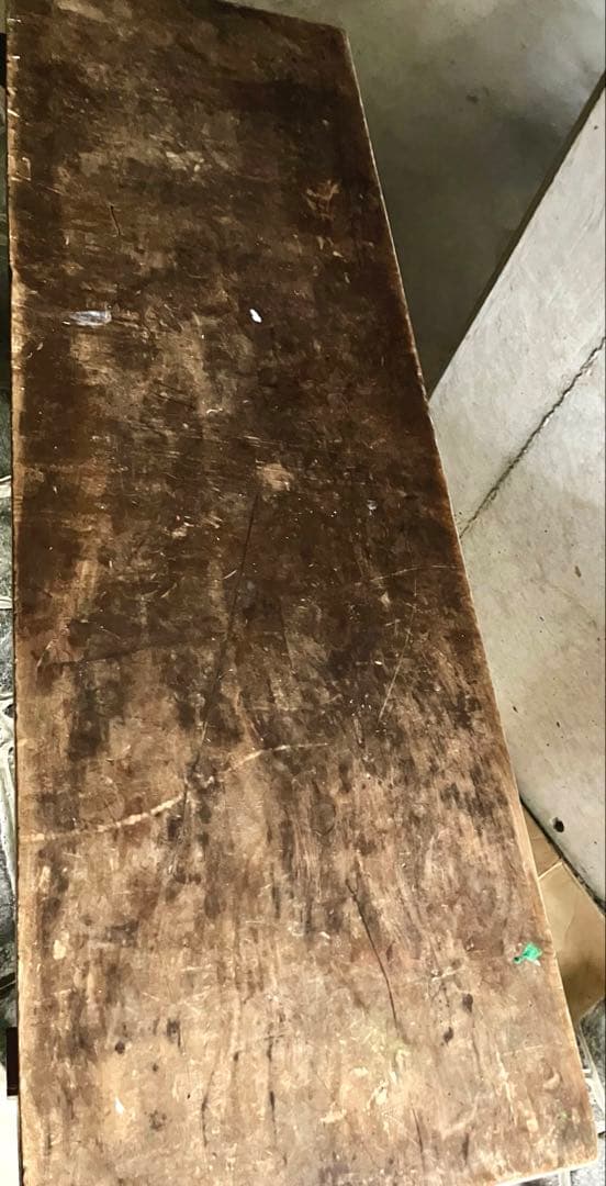 ヴィンテージ 昭和レトロ 学校・会議室用テーブル 長卓 文机 一枚板 B