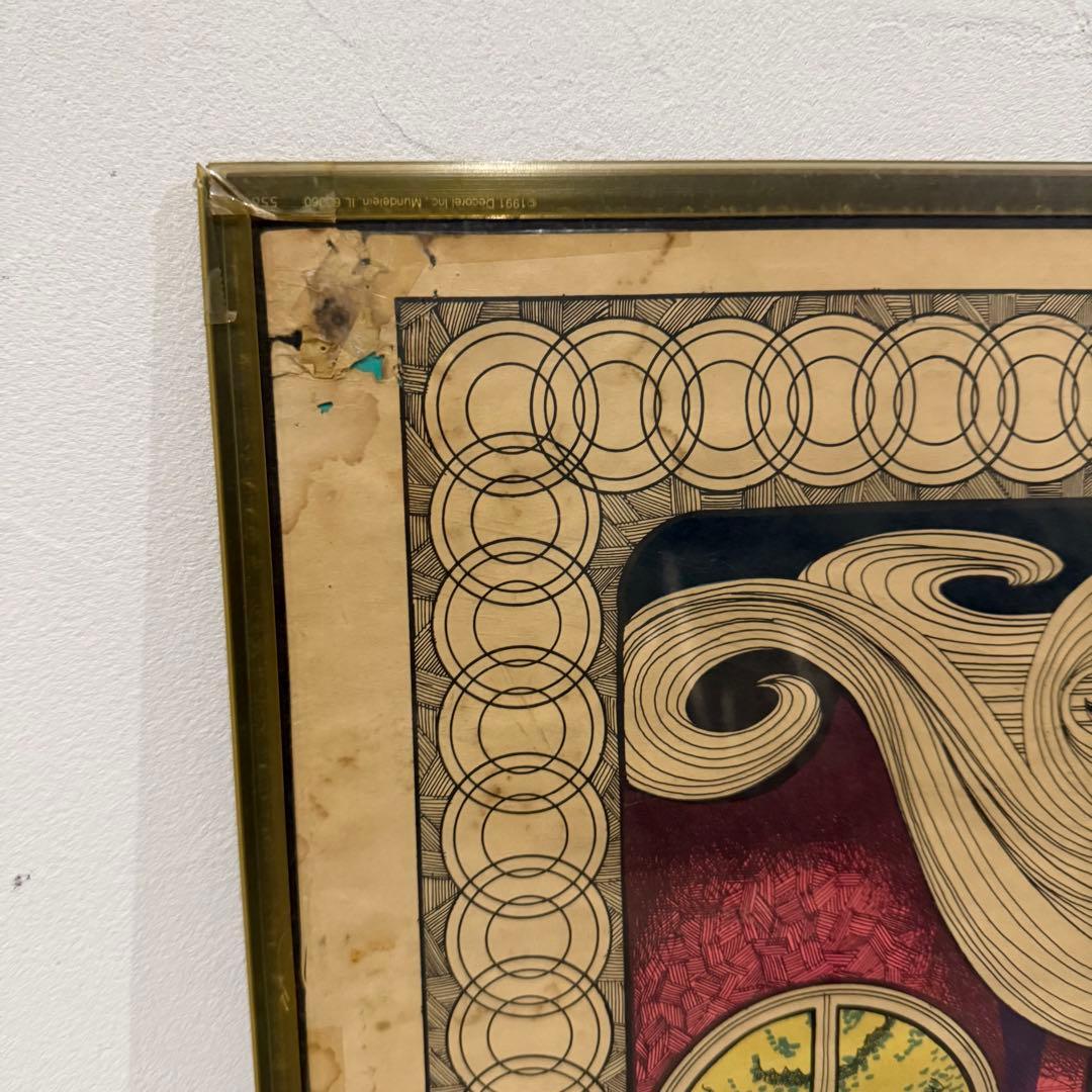 70s GAWDAWFUL 1970 ヴィンテージ ブラックライト ポスター