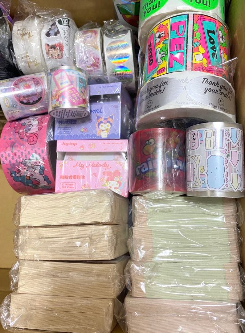 紙モノ♡コレクション整理品♡紙モノ大量まとめ売り♡印刷物セット♡シール♡箱売り