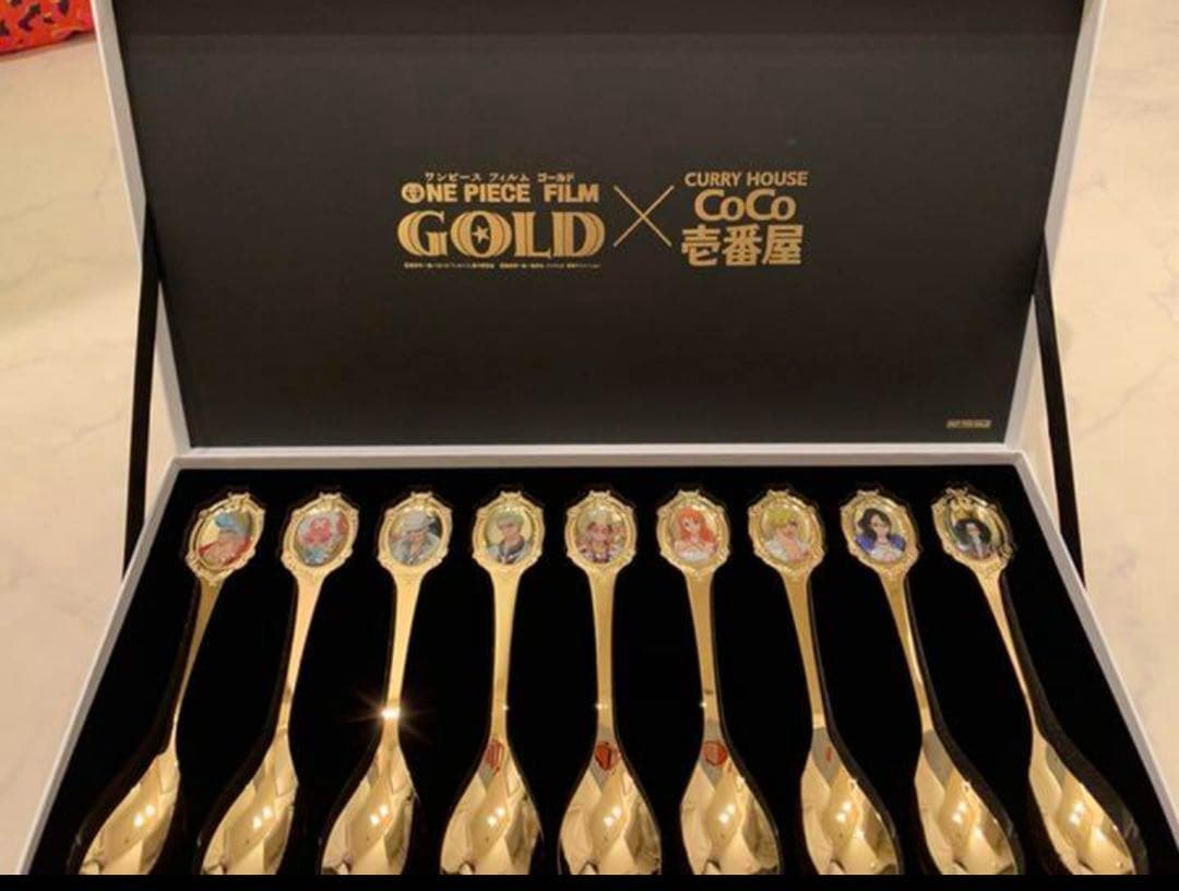 【非売品】ワンピース×CoCo壱カレースプーン9種セット(サニー号BOX付き)