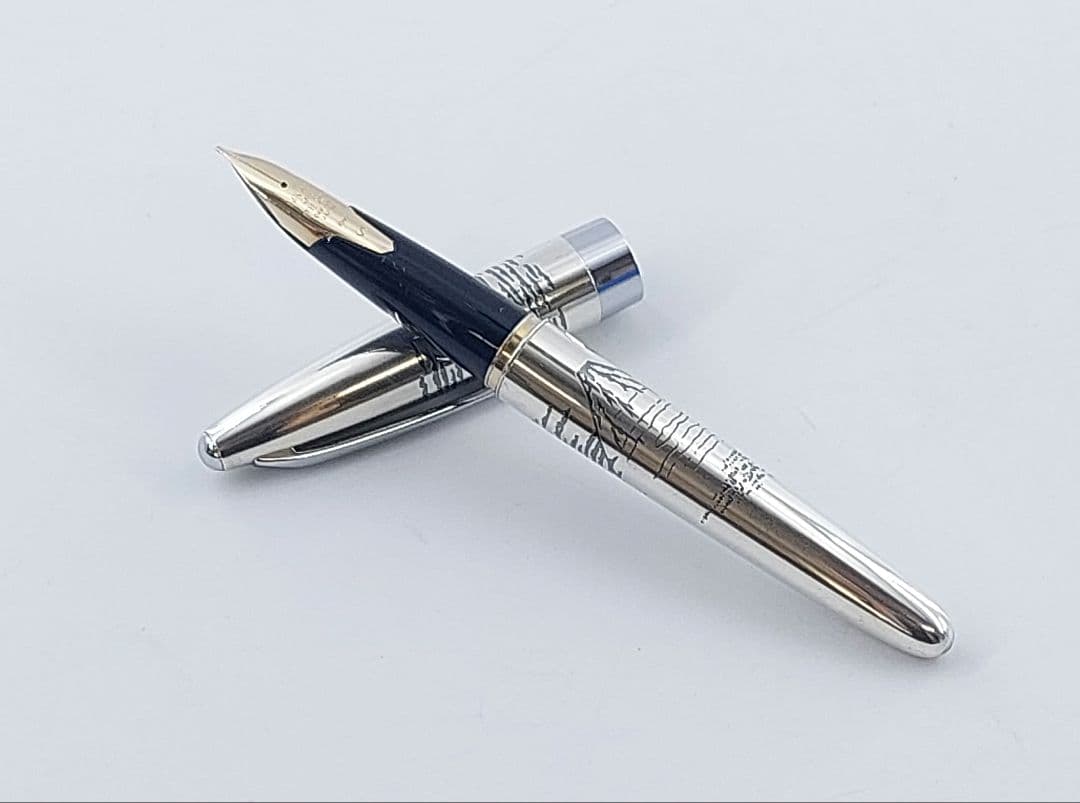 PILOT パイロット 万年筆 スターリングシルバー 14K-585 M 富士山