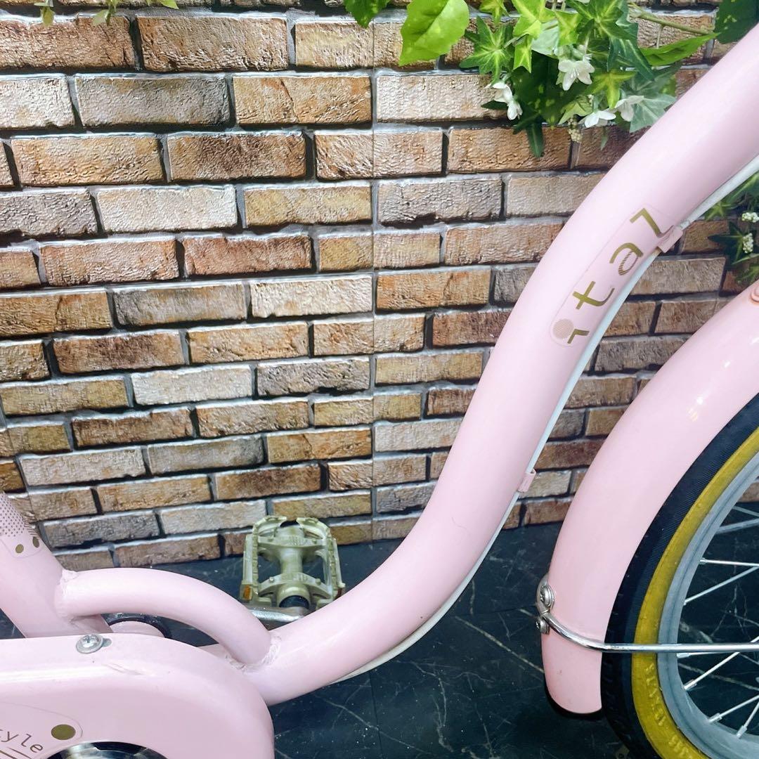 【77】子供用自転車 子供車 itaz ピンク 18インチ