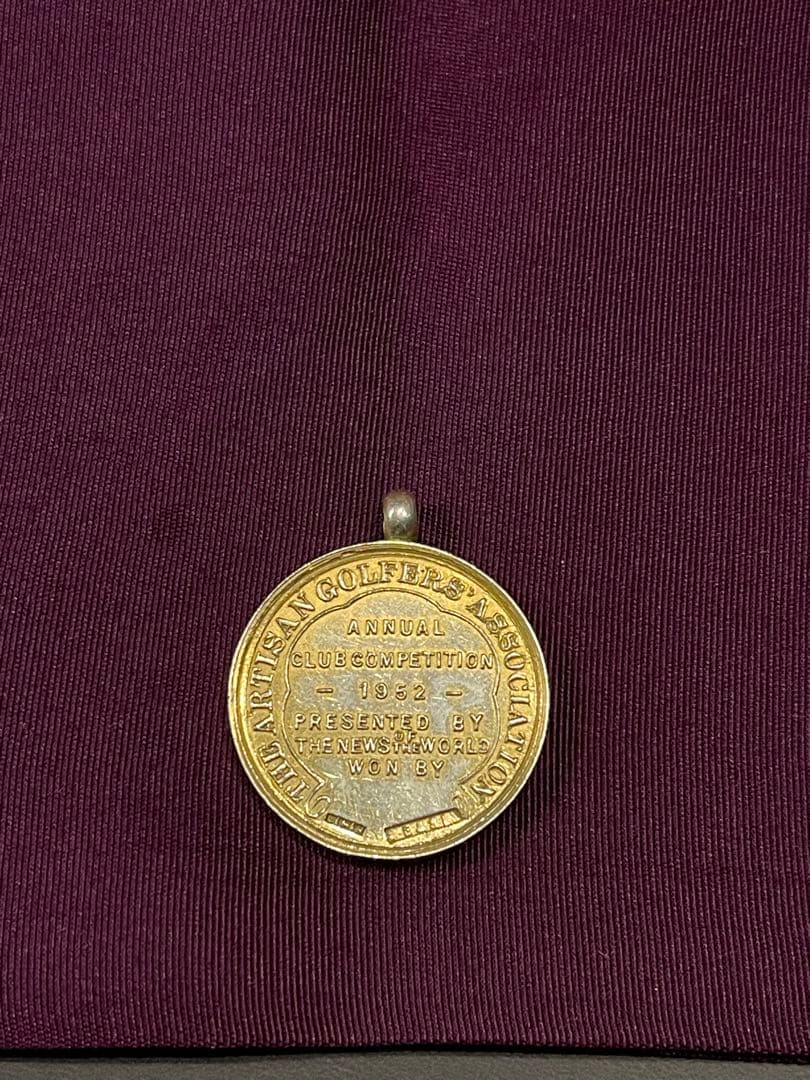 イギリス　アンティーク　スポーツ　シルバー　ゴルフ メダル STERLING