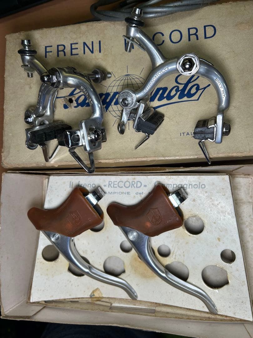 カンパニョーロ レコード ブレーキ セット スプーンクイック　ラージ新品箱入り