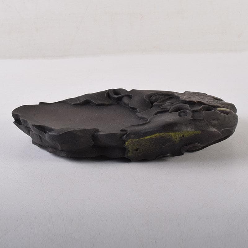 中国　書道具　端渓硯　倣宋　米芾　螽斯瓜瓞硯　箱付　M　8107