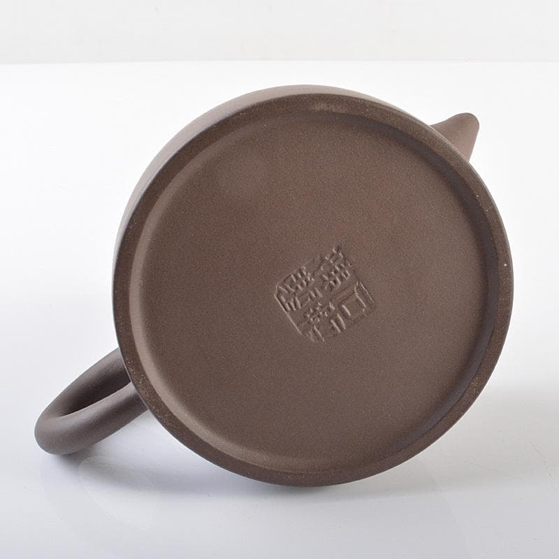 中国　紫砂　朱泥　漢詩刻　急須　茶壷　在銘　V　R6306