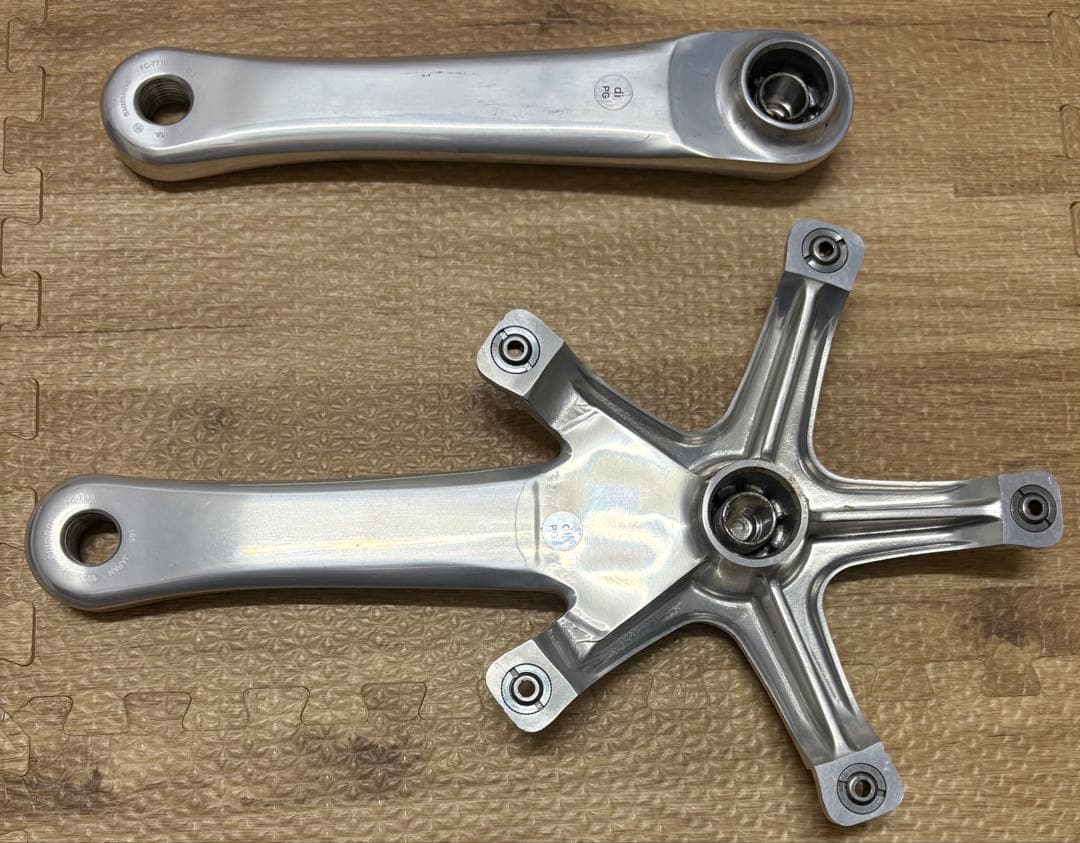 SHIMANO クランクFC-7710　165mm njs VIA ピスト