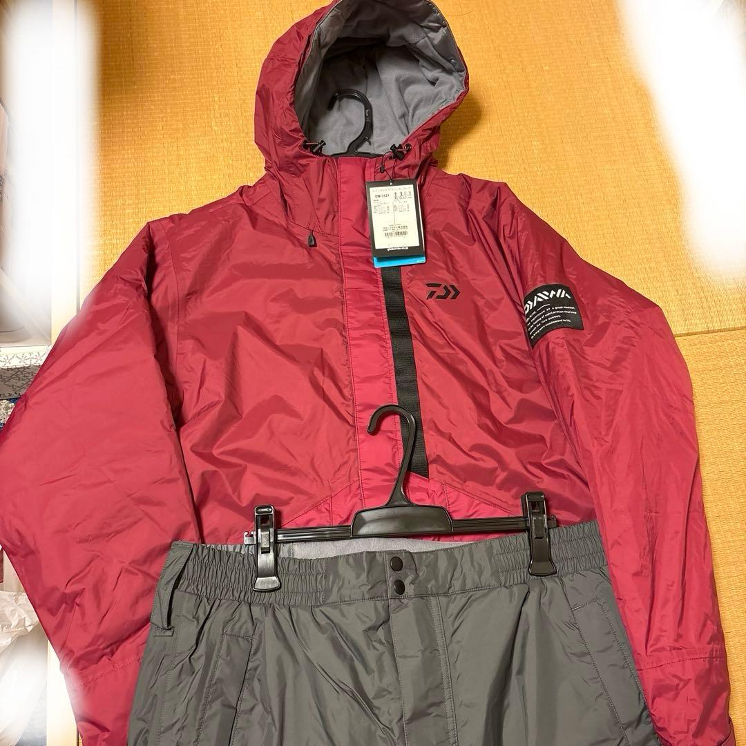 ダイワ　DW-3521 レインマックス ウィンタースーツ バーガンディー XL