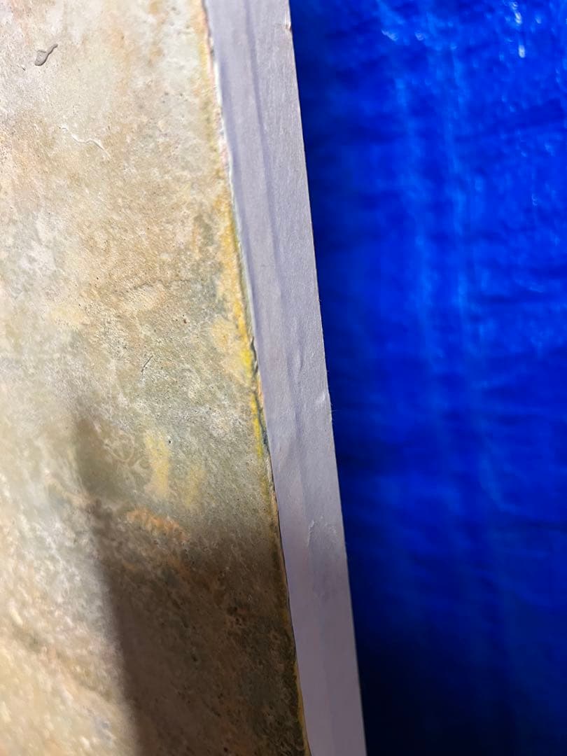 日本画2枚セット　波　浜辺　海　岩絵具