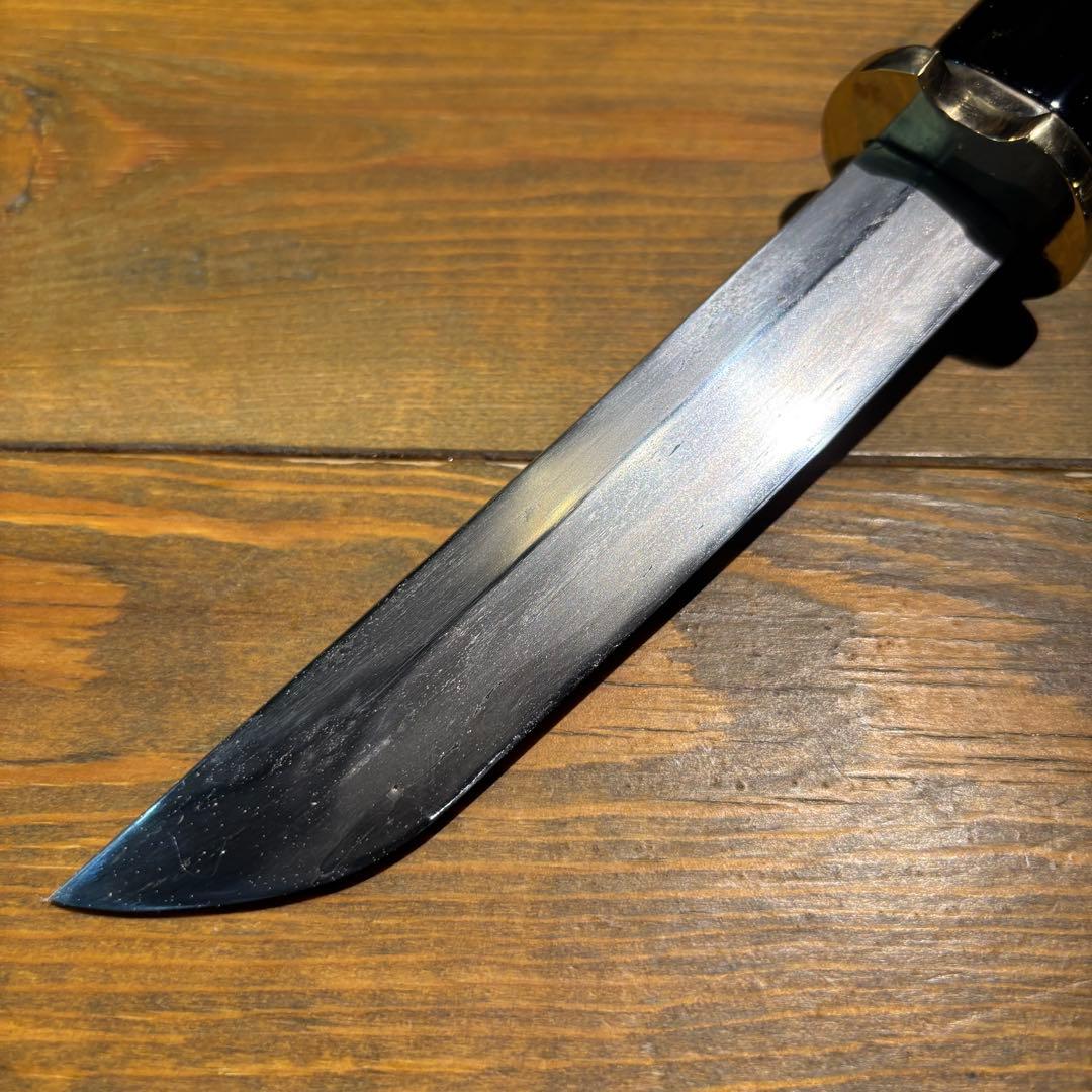 日本刀残欠クラフトナイフNo.70 左文字 黒鞘