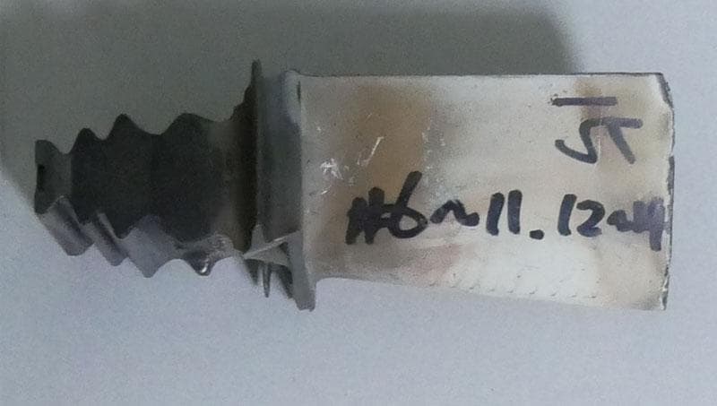 GT3　CF6-80　HPT１タービンブレード　コーティングあり