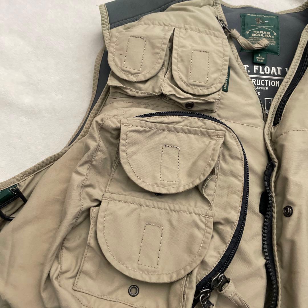 レア‼️ TARAS BOULBA アシックス　フィッシングフロートベスト　L