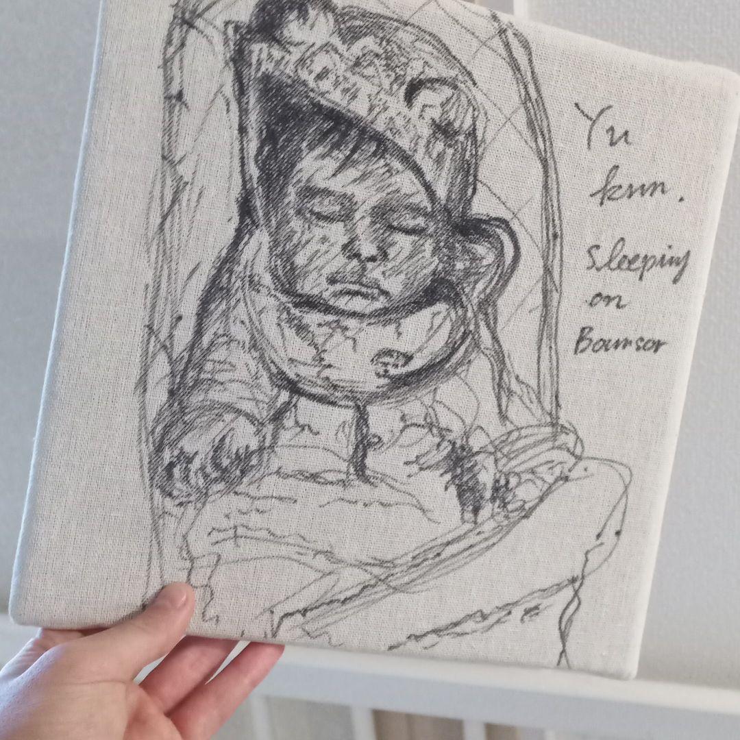 baby sleeping on bownsor (2020 原画)