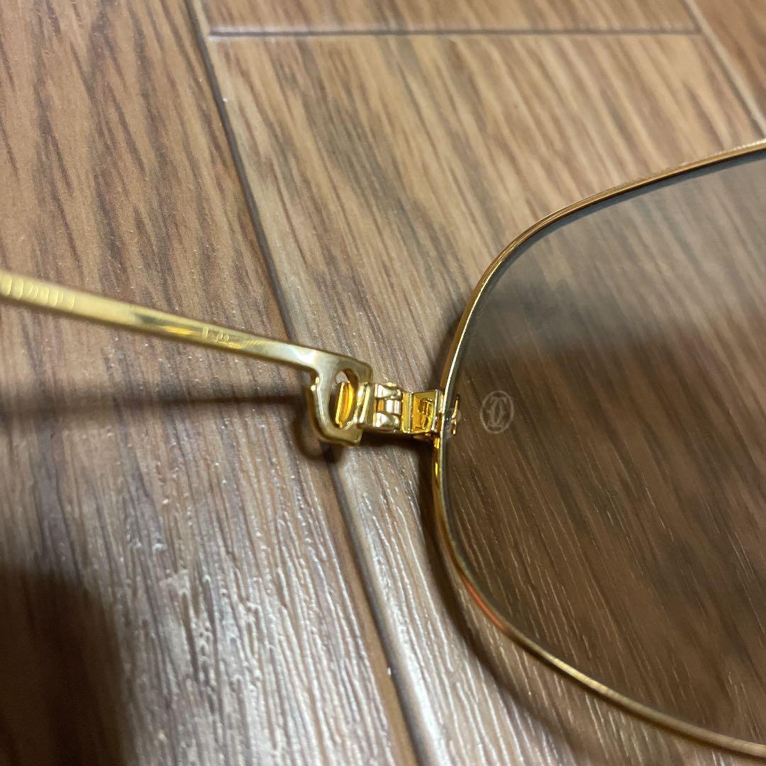 カルティエ サングラス　メタルフレーム　トリニティゴールド140　ヴィンテージ物