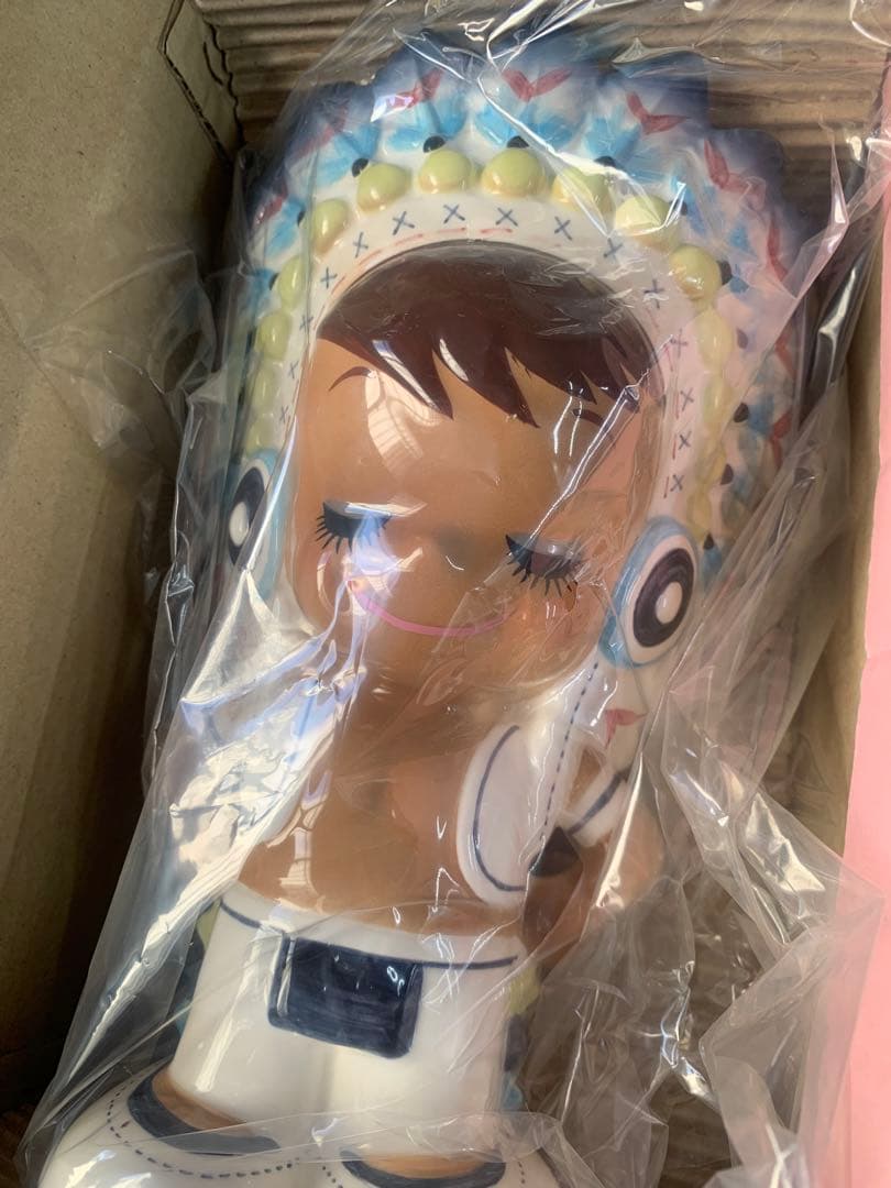 内藤ルネ　インディアン　青