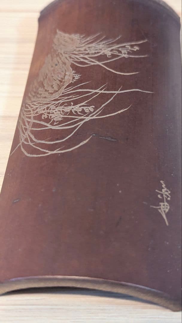 煎茶道具　仙媒　茶合　茶則　茶量　竹　煎茶　茶道　骨董　古美術