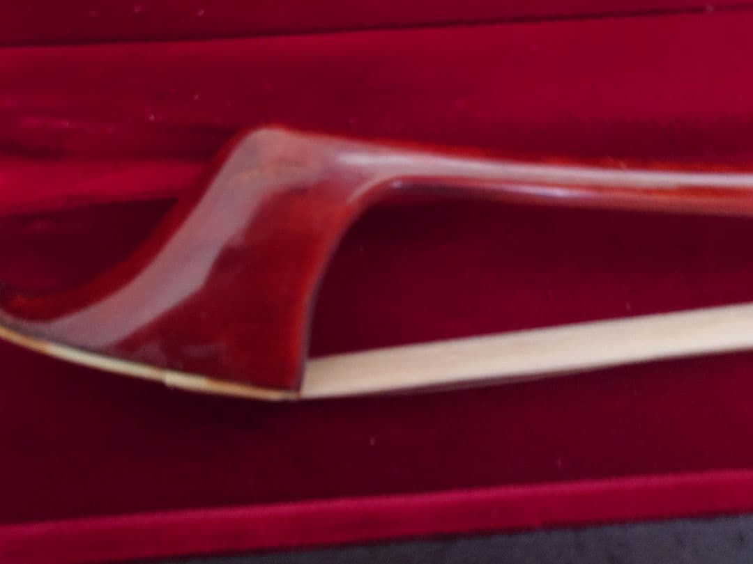 フレンチスタイル　ビンテージ　コントラバス弓　弓ケース付