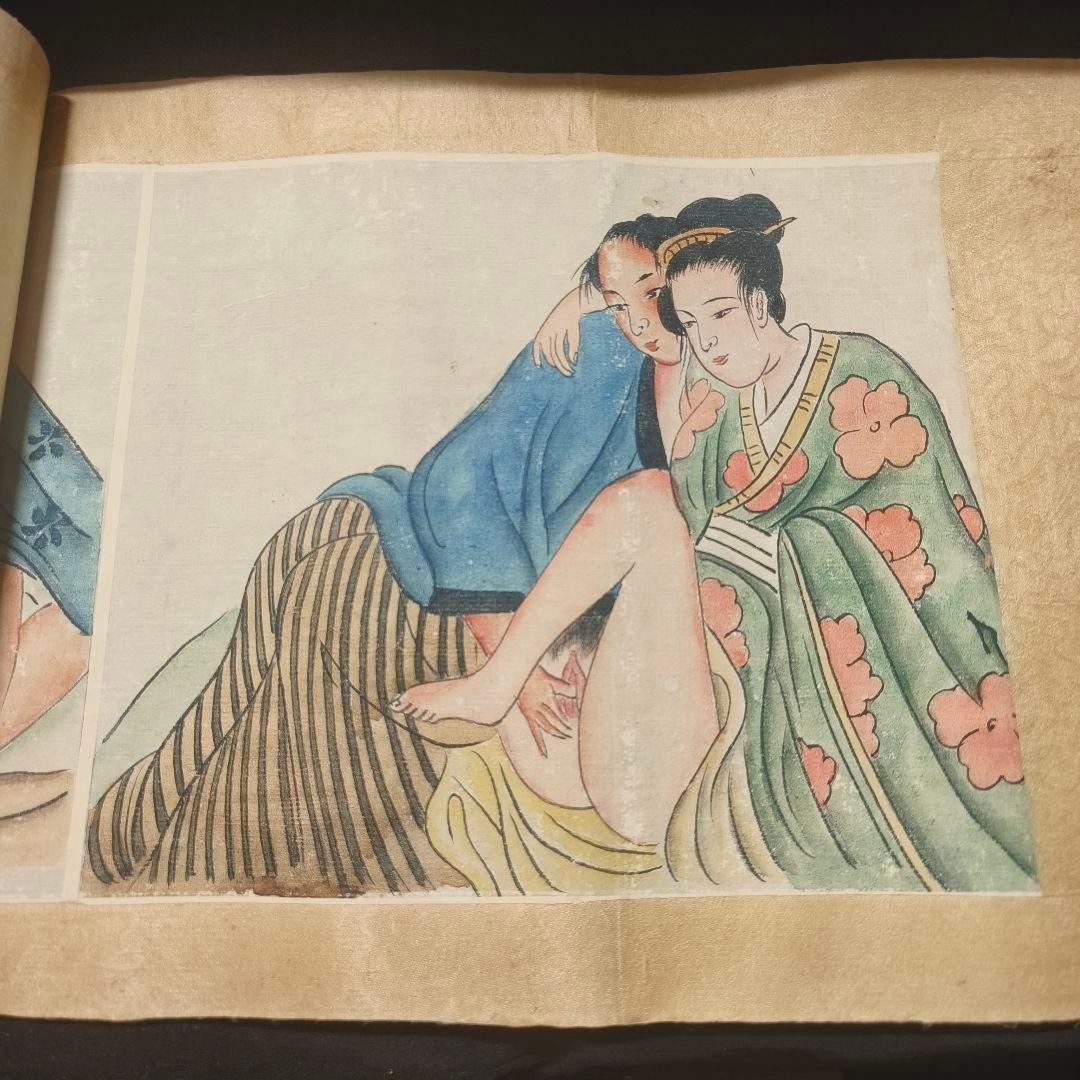 巻き物 春画 江戸古美術 全8枚 直筆 骨董 アンティーク 蒐集家放出 旧家蔵出