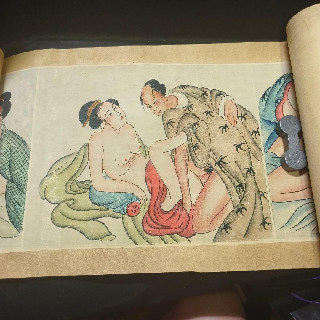 巻き物 春画 江戸古美術 全8枚 直筆 骨董 アンティーク 蒐集家放出 旧家蔵出