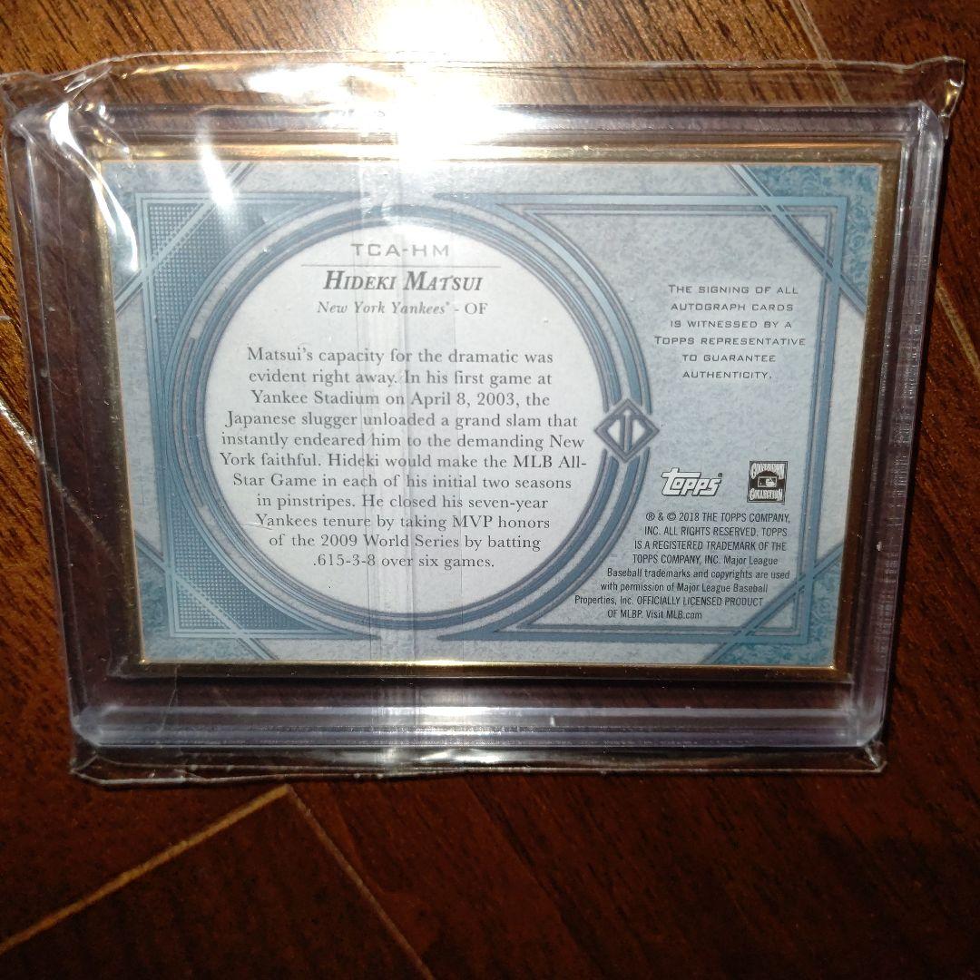 【限定出品】松井秀喜直筆サインカード