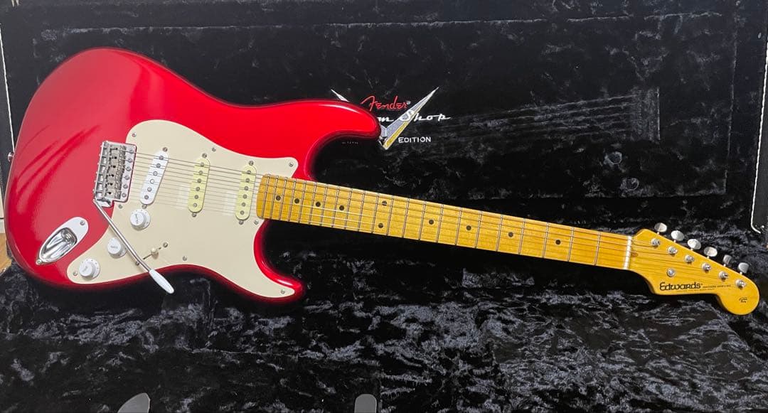 ギター EDWARDS E-SE-100M/LT Candy Apple Red
