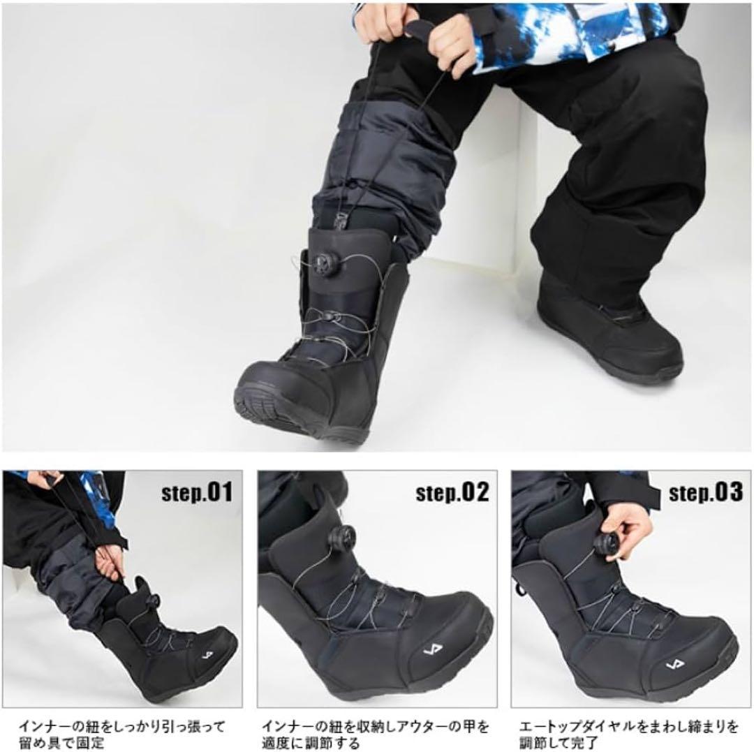 ピジョンピークス a-top ダイアルブーツ ブラック