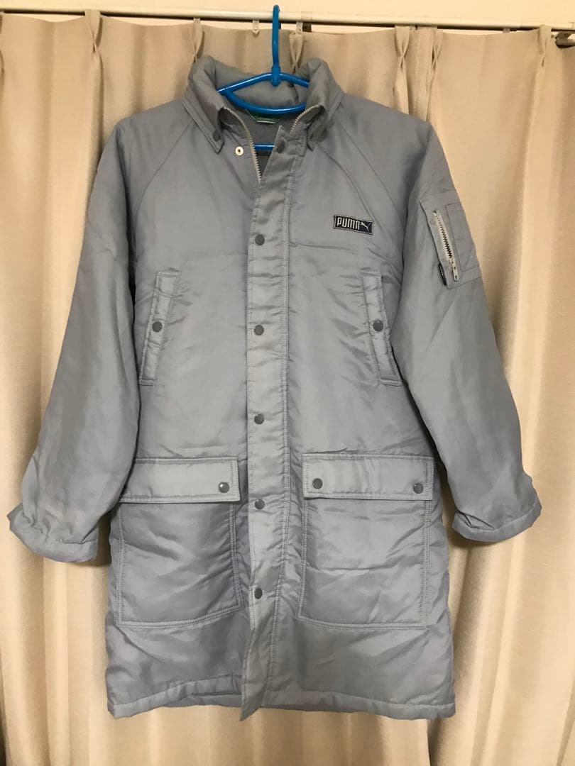 人気商品、80's、廃盤、PUMA、緑三角タグ、ミニタグモコモコボアベンチコート