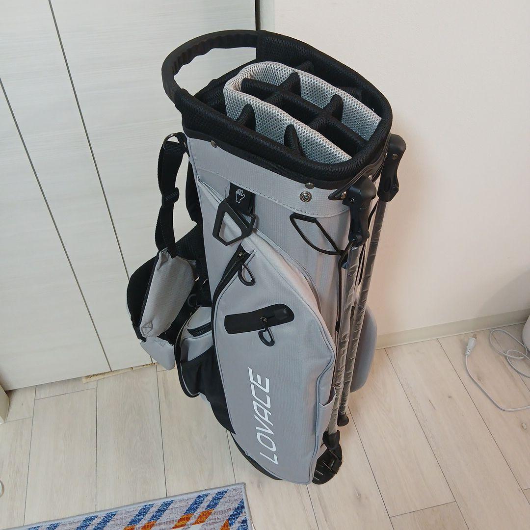 LOVACE スタンドキャディーバッグ　グレー