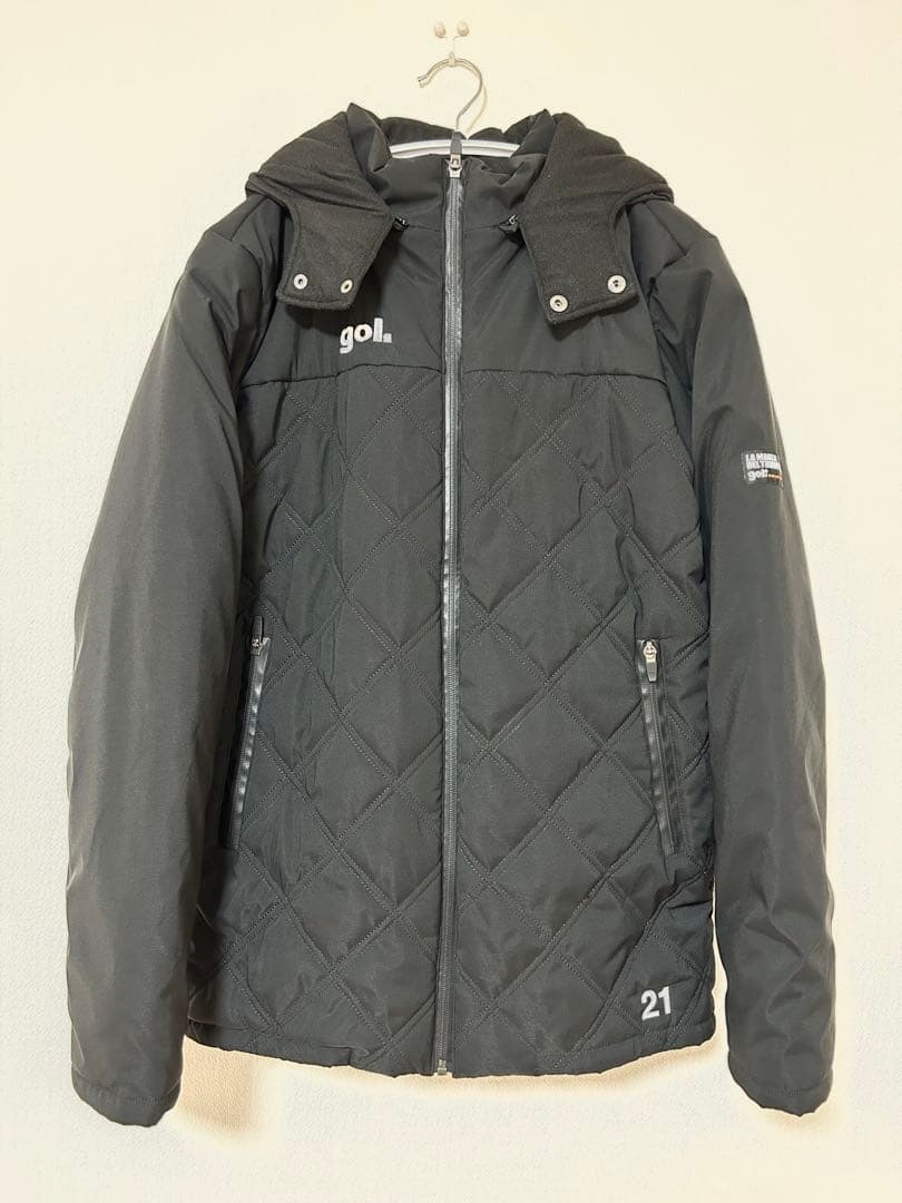 ⭐︎最終お値下げ⭐︎【美品】gol. 中綿ジャケット・ロングパンツ　上下セット　黒Ｍ