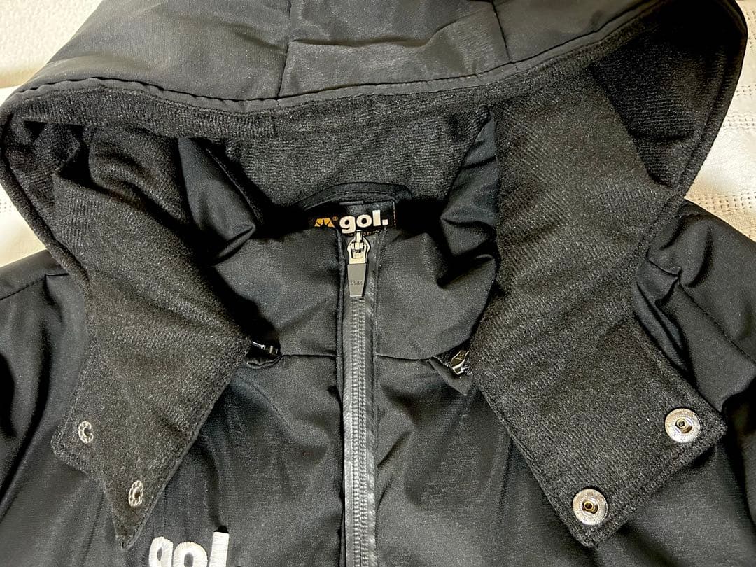 ⭐︎最終お値下げ⭐︎【美品】gol. 中綿ジャケット・ロングパンツ　上下セット　黒Ｍ