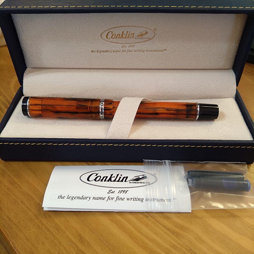 Conklin 万年筆 未使用　箱インク付き