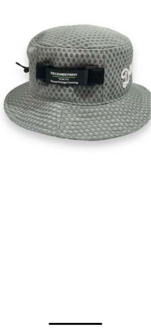 ディッセンバーメイ　メッシュバケットハット　グレー　新品未使用品