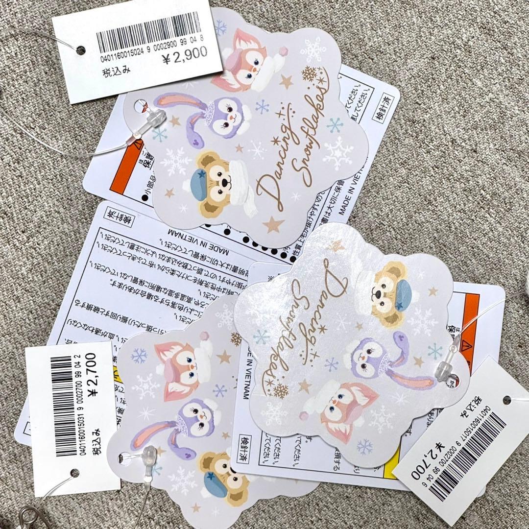 東京ディズニーシー　ダンシングスノーフレークス　ぬいぐるみバッジ　3体セット