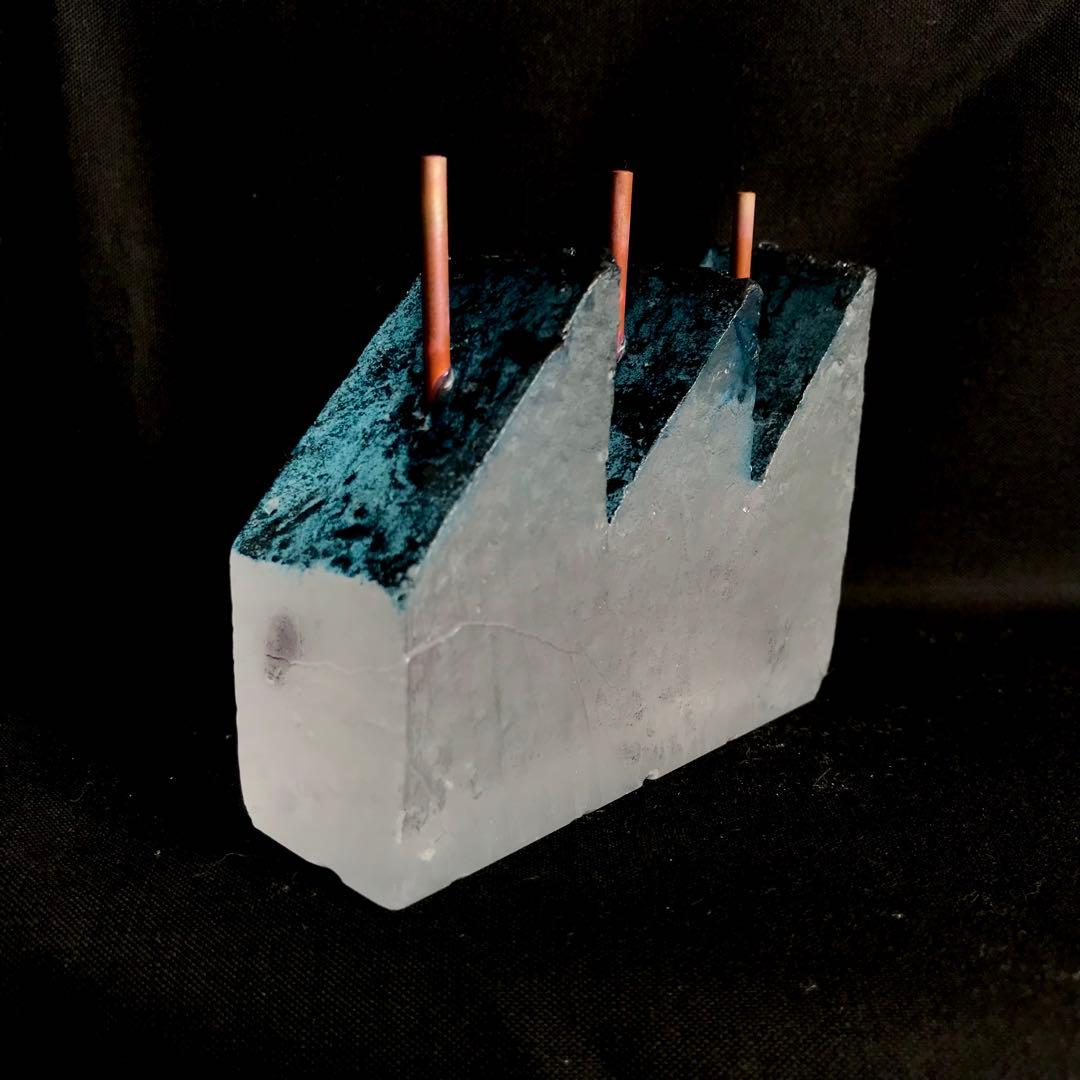 ガラス作家　佐伯泰典作　「夢工場　夜の天蓋」type.2