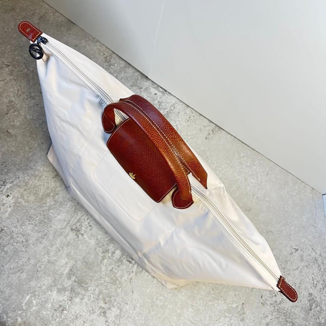 【極美品】ロンシャン　ル プリアージュ オリジナル L トラベルバッグ　パピエ