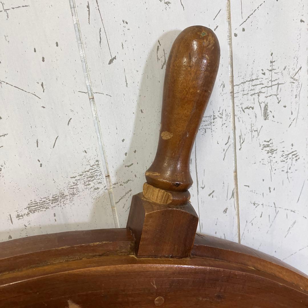 A-1 木製 船の舵輪 8本ハンドル マリンインテリア 操舵輪 ラット ハンドル