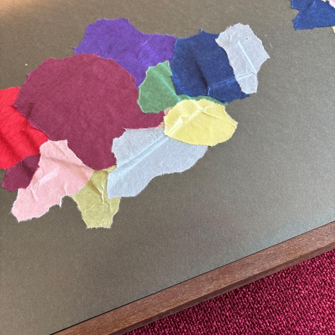 衝立　仕切り　枕屏風　花柄刺繍　アンティーク　骨董　送料込み