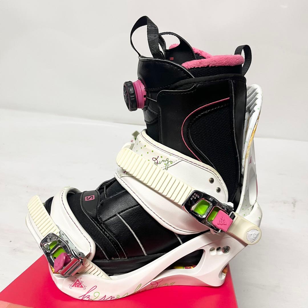 SALOMON スノボセット　K2 サロモン　スノーボード ビンディング　美品