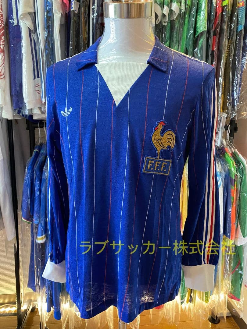 80/82 フランス代表 ホーム ユニフォーム 長袖