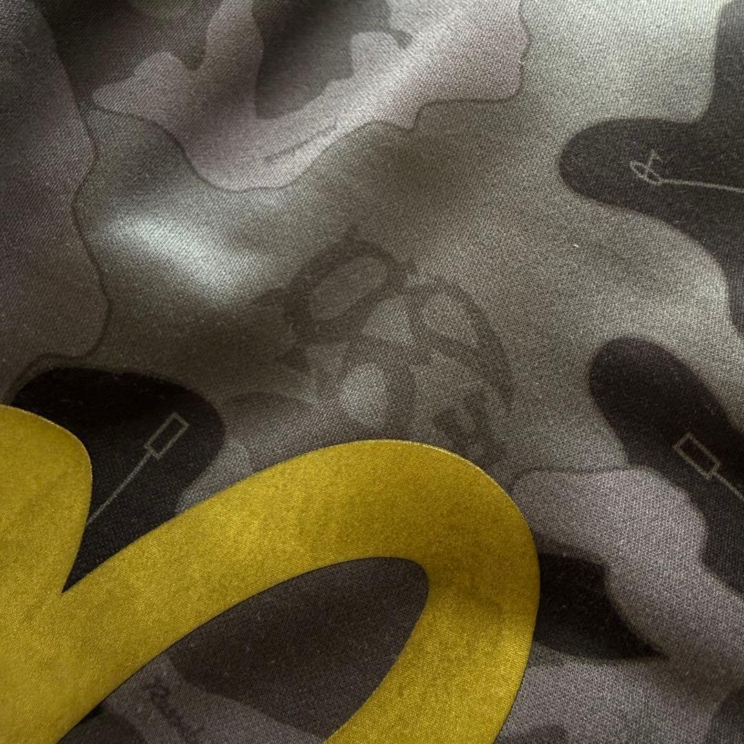 裏起毛　ラッセルノ　パンツ　迷彩　総柄　M〜L相当　白　黒　グレー　蓄熱　暖パン