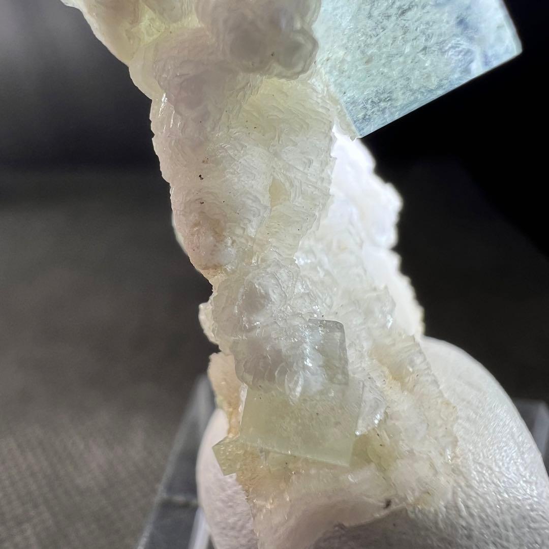 シャンファーリン産　雲雲モクモク(^^) マスカットグリーンフローライト