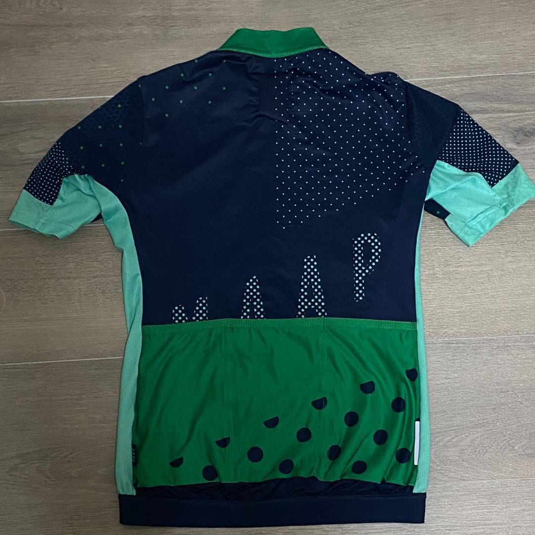 【美品】 ウィメンズ ジャージ XS ネイビー×グリーン系