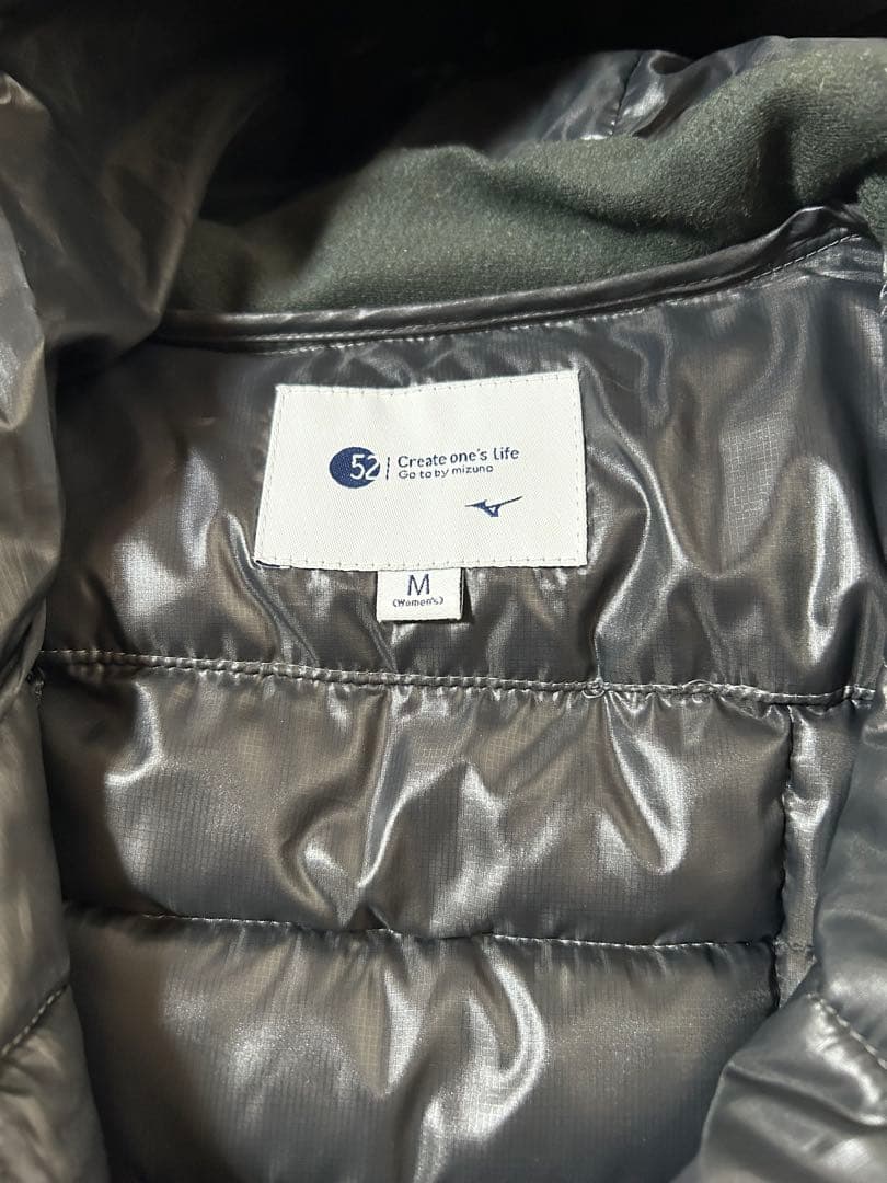 【極美品】Mizuno ダウン ベンチコート Mサイズ ミズノフード付きダウン