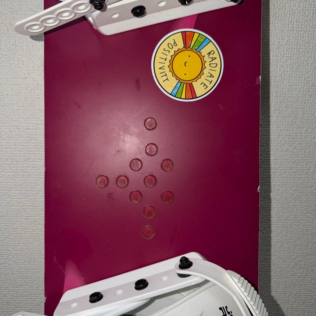 キッズ スノーボード 板＋ビンディングセット 110