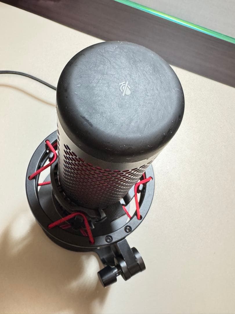 HYPERX QUADCAST コンデンサーマイク 赤黒USB接続　ゲーミング